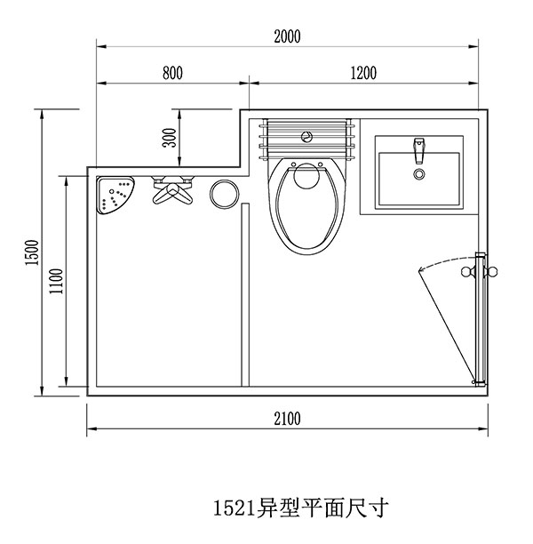 住宅整体浴室产品布置图